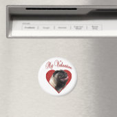 Mein Mops Valentine Magnet (In Situ (Geschirrspüler))