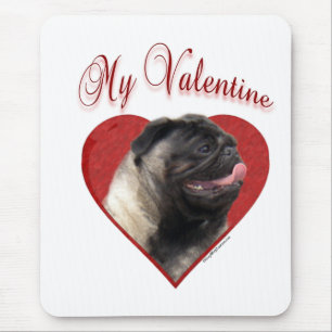Mein Mops Valentine Mousepad