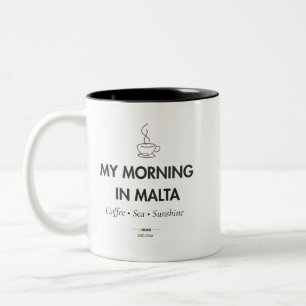 Mein Morgen in Malta Maltesische Kaffeetasse M