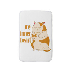 Mein motivierend Zitat aus fauler Katze Badematte