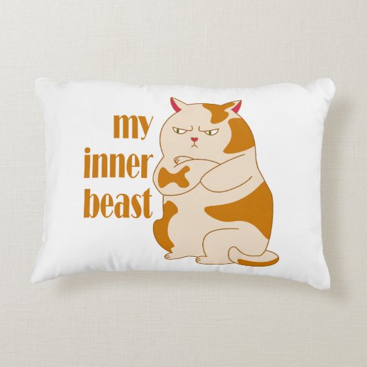 Mein motivierend Zitat aus fauler Katze Dekokissen (Rückseite)