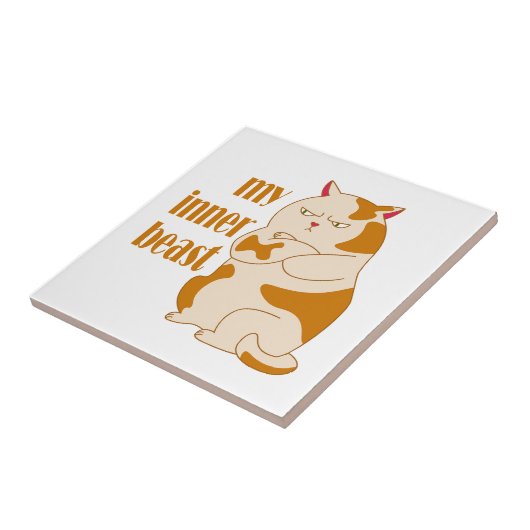 Mein motivierend Zitat aus fauler Katze Fliese (Seite)