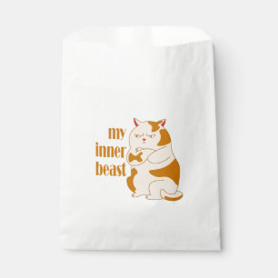 Mein motivierend Zitat aus fauler Katze Geschenktütchen