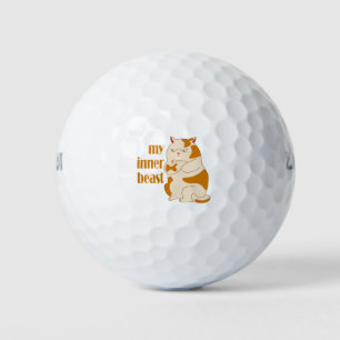 Mein motivierend Zitat aus fauler Katze Golfball