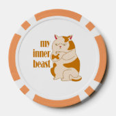 Mein motivierend Zitat aus fauler Katze Pokerchips (Rückseite)