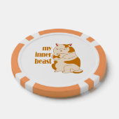 Mein motivierend Zitat aus fauler Katze Pokerchips (Einzeln)