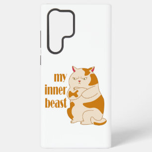 Mein motivierend Zitat aus fauler Katze Samsung Galaxy Hülle