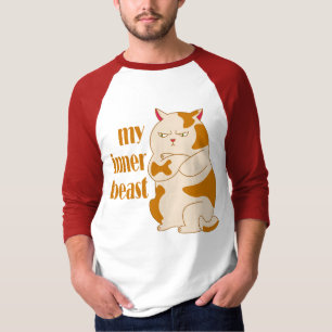Mein motivierend Zitat aus fauler Katze T-Shirt