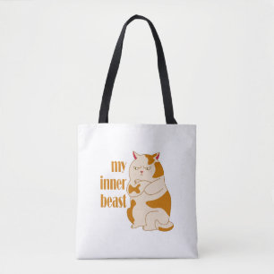 Mein motivierend Zitat aus fauler Katze Tasche