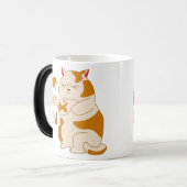 Mein motivierend Zitat aus fauler Katze Verwandlungstasse (Vorderseite Links)
