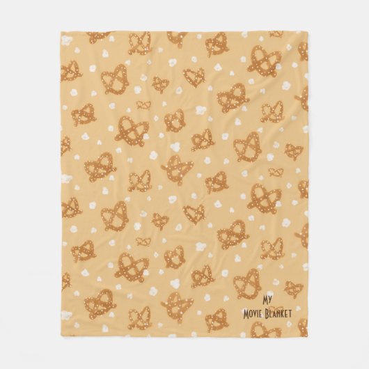 Mein Movie Blanket - Bretzels & Popcorn Snacks Fleecedecke (Vorderseite)