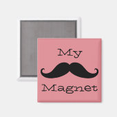 Mein Mustache Magnet (Vorderseite/Rückseite)