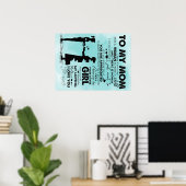 Mein Mutter-Design | Brief an Mami Poster (Heimbüro)