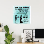 Mein Mutter-Design | Brief an Mami Poster (Heimbüro)