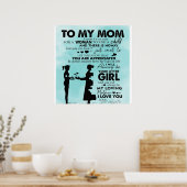 Mein Mutter-Design | Brief an Mami Poster (Küche)