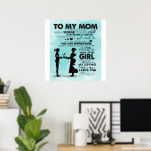 Mein Mutter-Design | Brief an Mami Poster (Heimbüro)