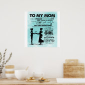 Mein Mutter-Design | Brief an Mami Poster (Küche)