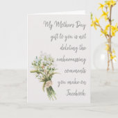 Mein Muttertagsgeschenk für dich Karte (Gelbe Blume)