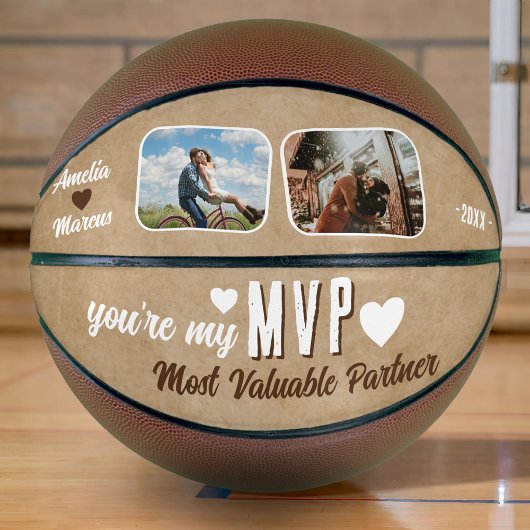 Mein MVP der wertvollste Partner Funny 2 Fotos Basketball