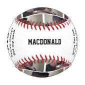 Mein MVP Personalisiertes FOTO Baseball (Vorderseite)