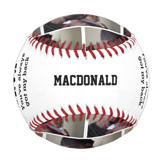 Mein MVP Personalisiertes FOTO Baseball (Vorderseite)