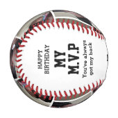 Mein MVP Personalisiertes FOTO Baseball (Vorderseite Links)