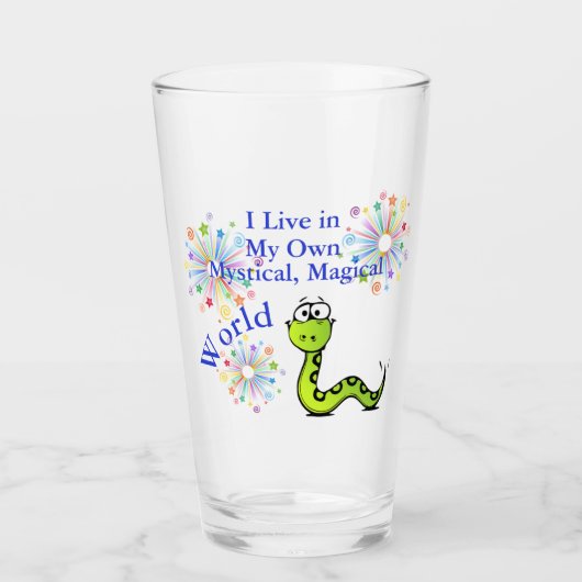 Mein mystisches magisches World Green Snake Glass Glas (Vorderseite)
