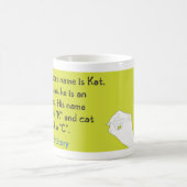 mein Nachbarname ist Kat. Kaffeetasse (Mittel)