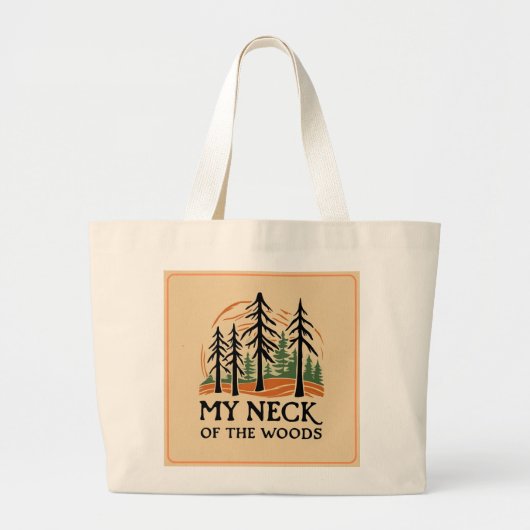 Mein Nacken der Woods Jumbo Tote Tasche (Vorne)