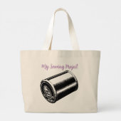 Mein Nähprojekt Jumbo Stoffbeutel (Rückseite)