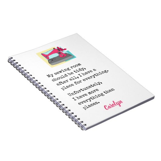 Mein Nähzimmer sollte aufgeräumt sein ... personal Notizblock (Rechte Seite)