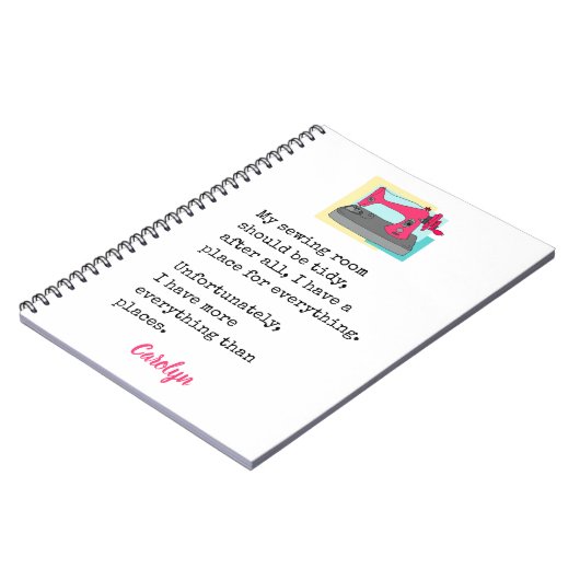 Mein Nähzimmer sollte aufgeräumt sein ... personal Notizblock (Linke Seite)