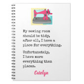 Mein Nähzimmer sollte aufgeräumt sein ... personal Notizblock (Vorderseite)