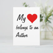 Mein Name gehört einer Autorenkarte an Karte (Stehend Vorderseite)