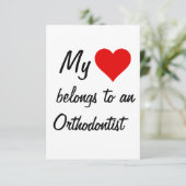 Mein Name gehört einer orthodontistischen Karte (Stehend Vorderseite)