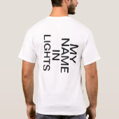 "Mein Name in Lights" T-Shirt (Rückseite)