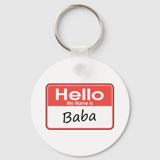 Mein Name ist Baba Schlüsselanhänger (Vorderseite)