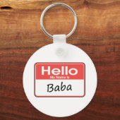 Mein Name ist Baba Schlüsselanhänger (Vorderseite)