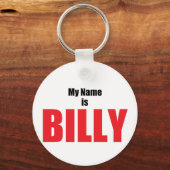 Mein Name ist Billy Schlüsselanhänger (Vorderseite)