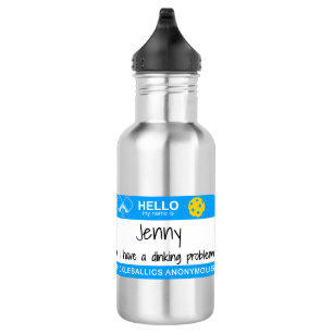Mein Name ist  , das ich ein Dinking Problem   Edelstahlflasche