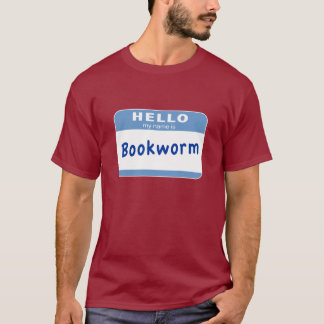 Mein Name ist der Bücherwurm (groß) T-Shirt