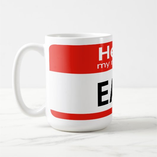 Mein Name ist Earl Personalize Tasse (Links)