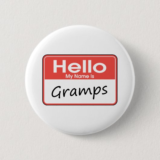 Mein Name ist Gramps Button (Vorderseite)