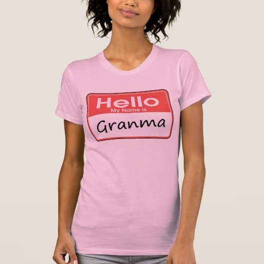 Mein Name ist Granma T-Shirt (Vorderseite)