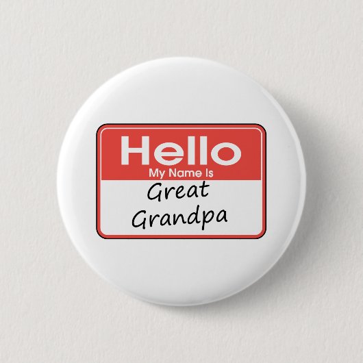 Mein Name ist großer Großvater Button (Vorderseite)