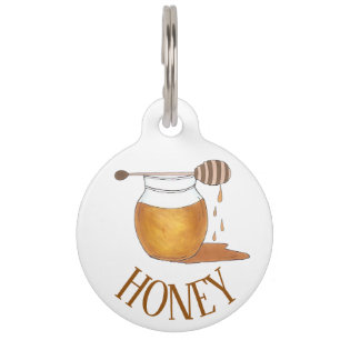 Mein Name ist HONEY Honeypot Sweet Golden Honeycom Tiernamensmarke