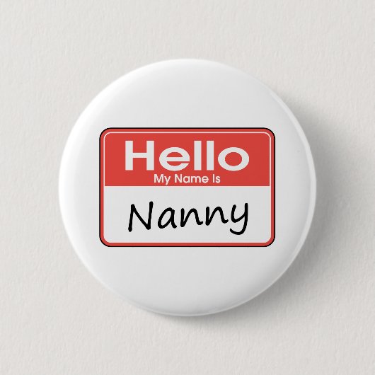 Mein Name ist Kindermädchen Button (Vorderseite)