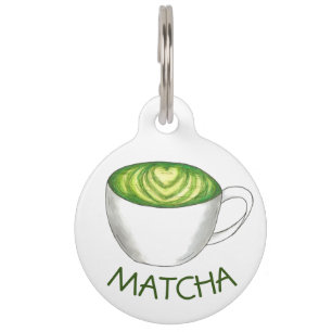 Mein Name ist Matcha Green Tea Latte Haustiermarke