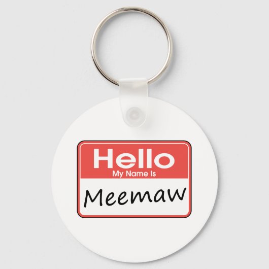Mein Name ist Meemaw Schlüsselanhänger (Vorderseite)