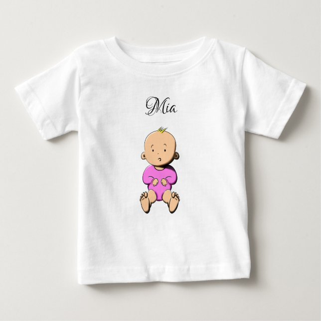 Mein Name ist... Mia Baby T-shirt (Vorderseite)